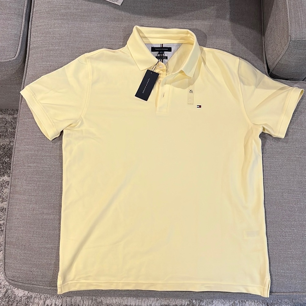 Men’s Polo - Tommy - XL - Light Yellow